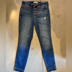 Madewell Petite High Waist 10” Skinny Jeans 26 P